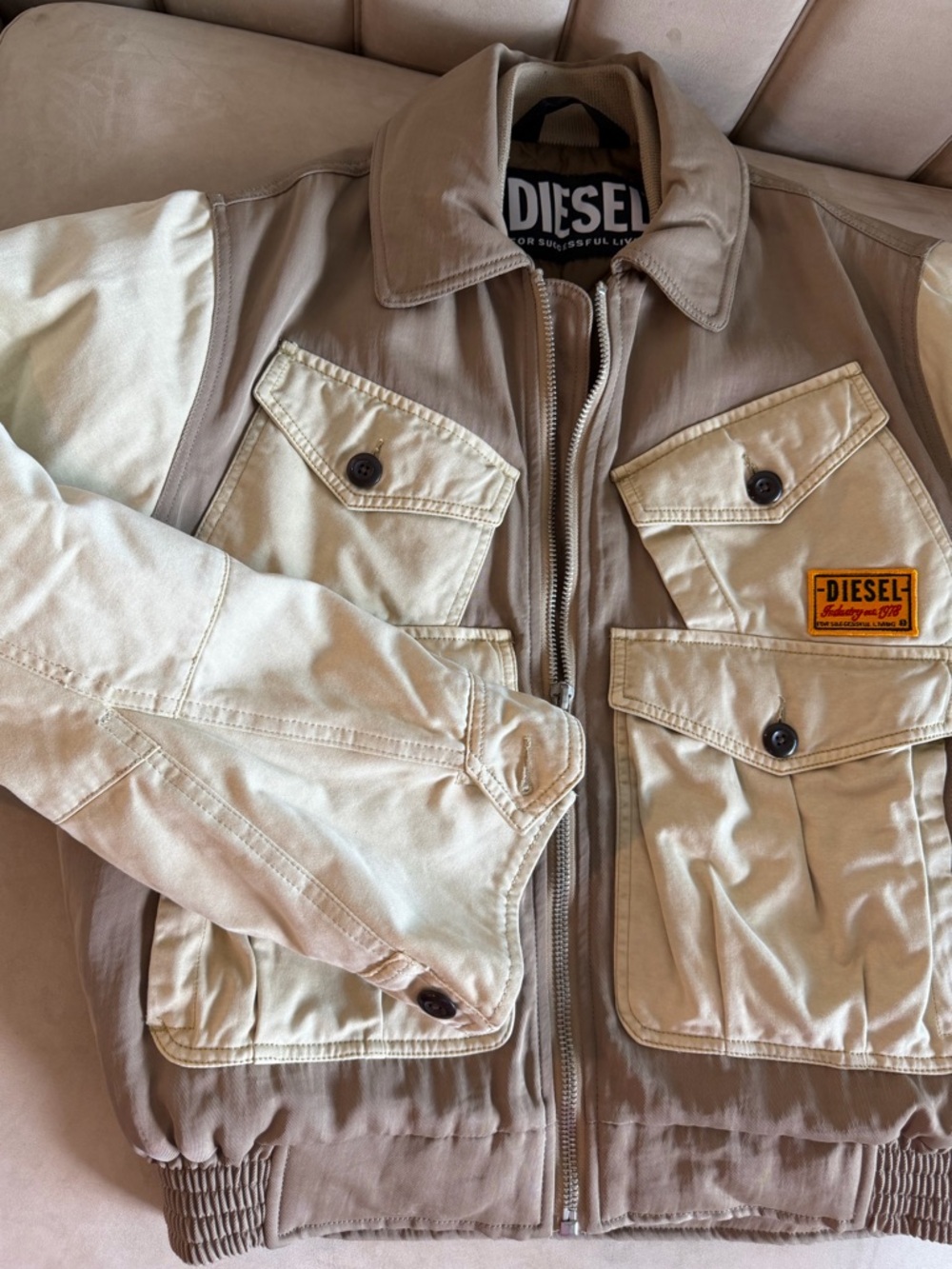 Diesel Two-Tone Beige Jacket